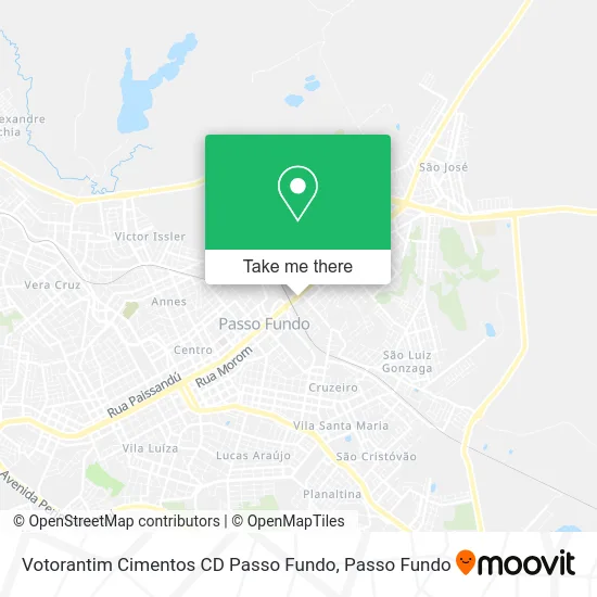 Votorantim Cimentos CD Passo Fundo map