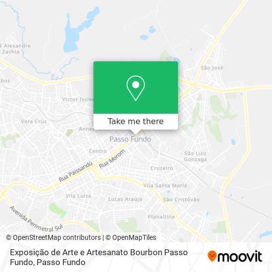 Exposição de Arte e Artesanato Bourbon Passo Fundo map