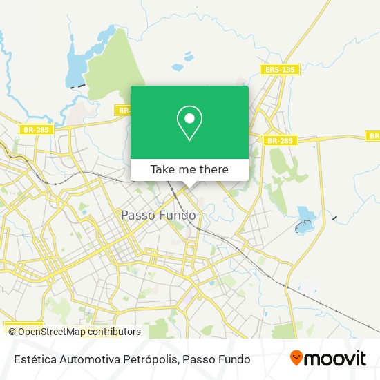 Mapa Estética Automotiva Petrópolis