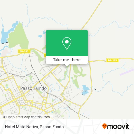 Hotel Mata Nativa map