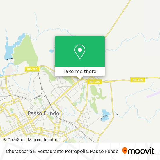 Mapa Churascaria E Restaurante Petrópolis