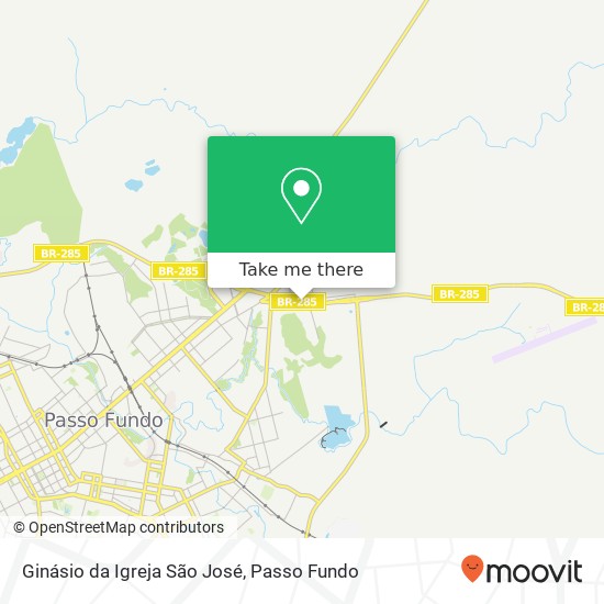 Mapa Ginásio da Igreja São José