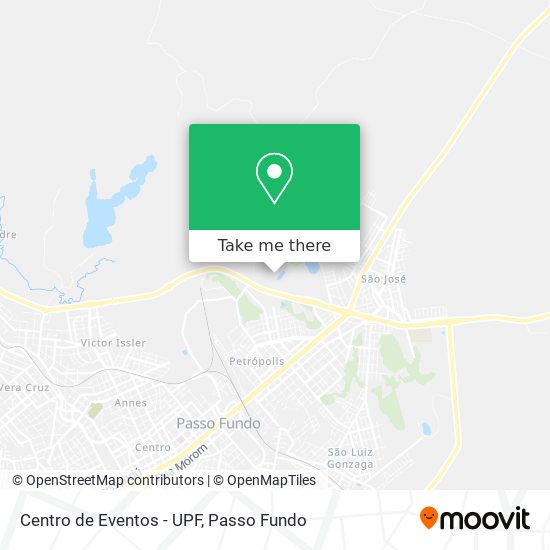 Centro de Eventos - UPF map