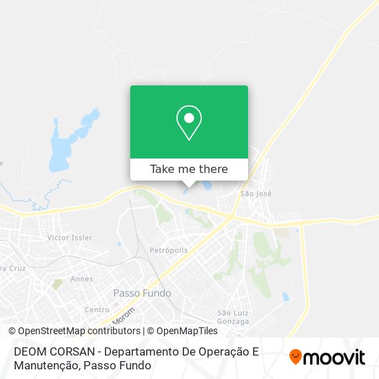 Mapa DEOM CORSAN - Departamento De Operação E Manutenção