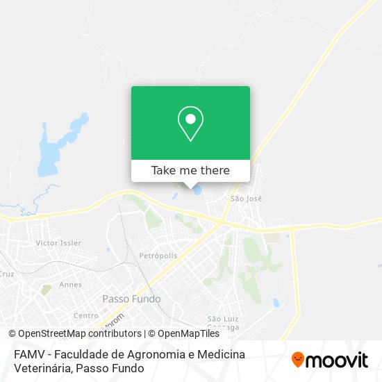 FAMV - Faculdade de Agronomia e Medicina Veterinária map
