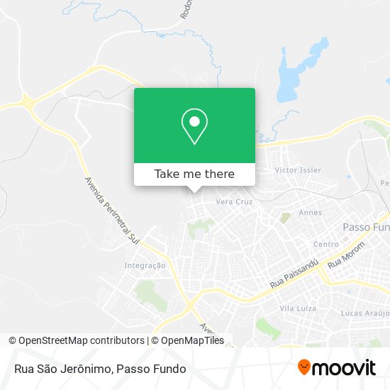 Rua São Jerônimo map