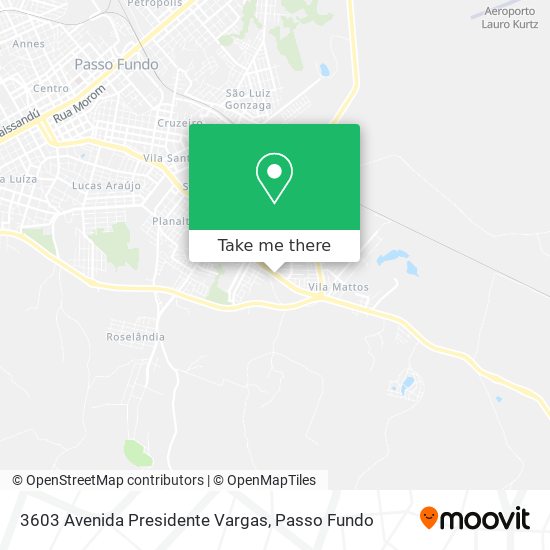 Mapa 3603 Avenida Presidente Vargas