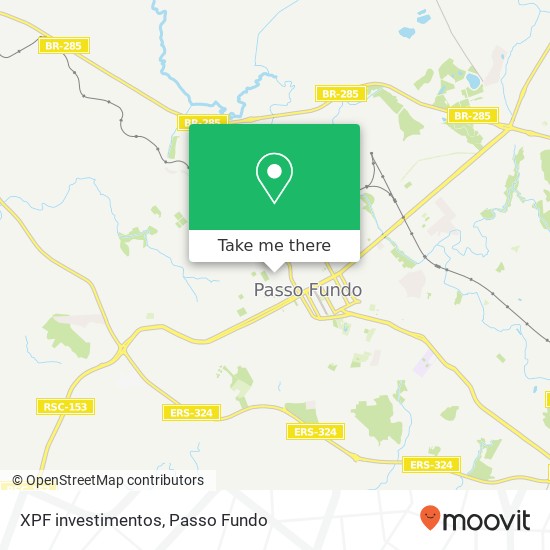 XPF investimentos map