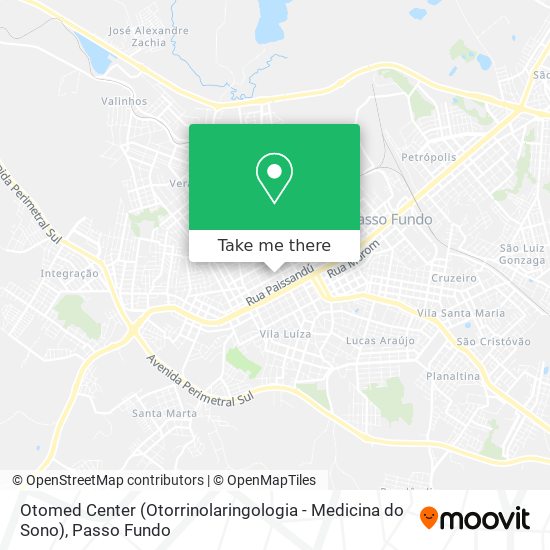 Mapa Otomed Center (Otorrinolaringologia - Medicina do Sono)