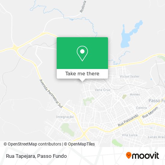 Mapa Rua Tapejara