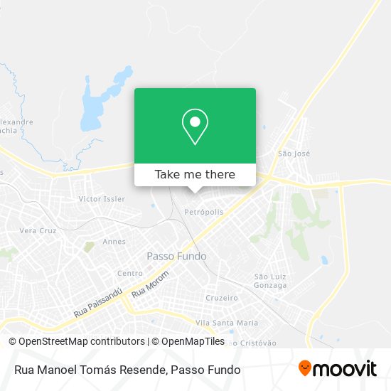 Rua Manoel Tomás Resende map