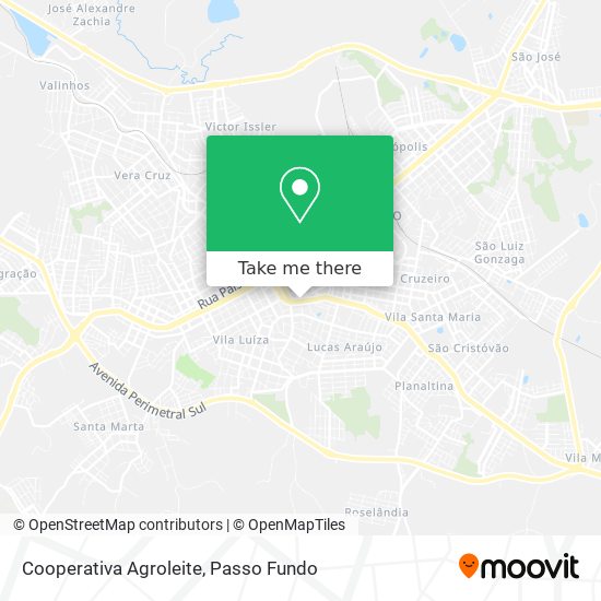 Cooperativa Agroleite map