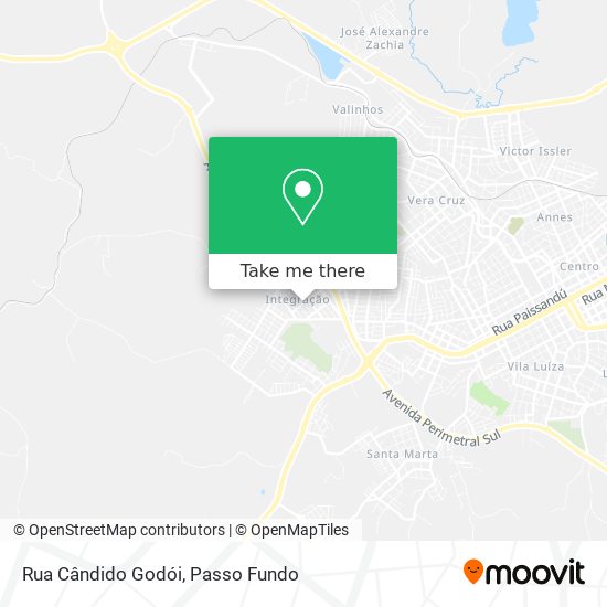 Rua Cândido Godói map