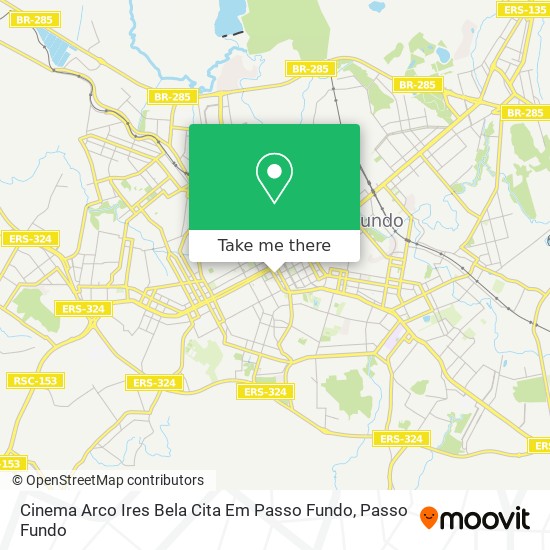 Cinema Arco Ires Bela Cita Em Passo Fundo map