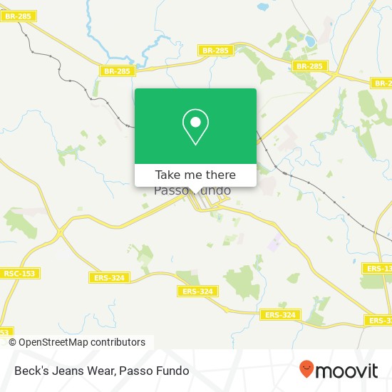 Mapa Beck's Jeans Wear, Rua Morom Centro Passo Fundo-RS 99010-033
