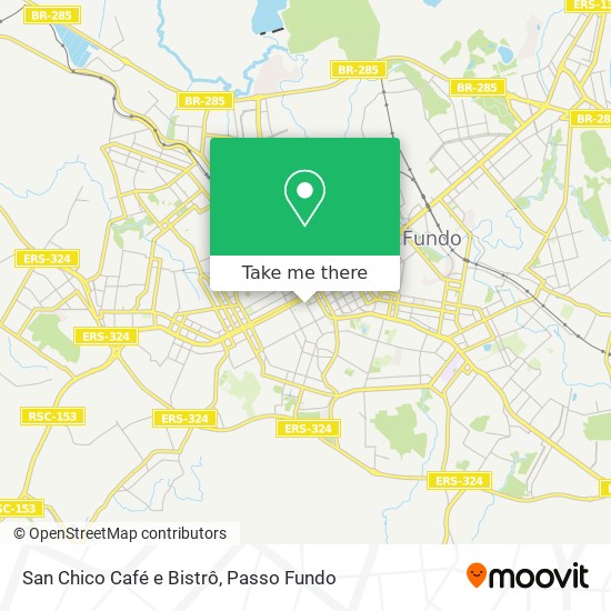 San Chico Café e Bistrô map