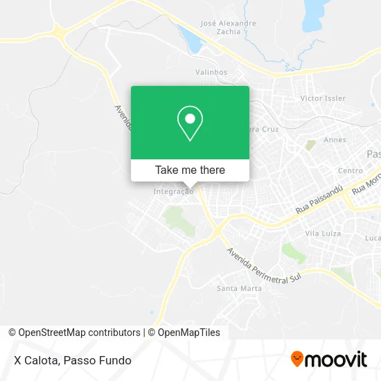 X Calota map