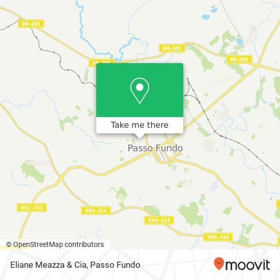 Mapa Eliane Meazza & Cia, Rua Teixeira Soares, 748 Centro Passo Fundo-RS 99010-080