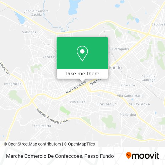 Marche Comercio De Confeccoes map