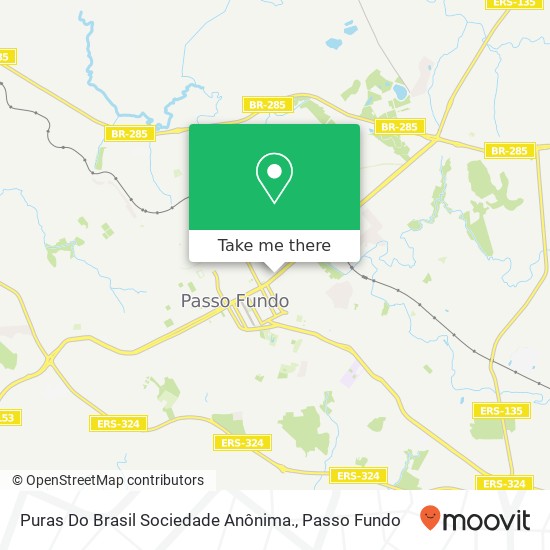 Puras Do Brasil Sociedade Anônima., Avenida Brasil Leste, 200 Centro Passo Fundo-RS 99050-000 map