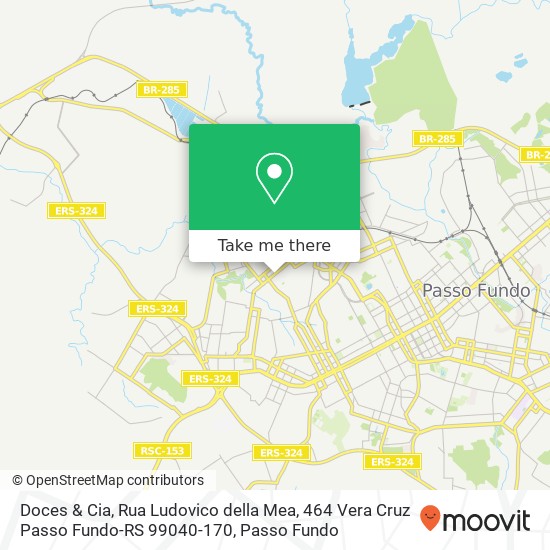 Mapa Doces & Cia, Rua Ludovico della Mea, 464 Vera Cruz Passo Fundo-RS 99040-170