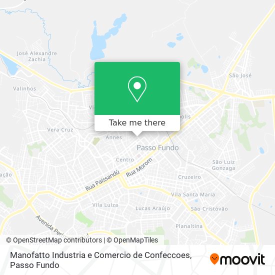 Manofatto Industria e Comercio de Confeccoes map