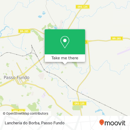 Mapa Lancheria do Borba, Rua Alduino Graef, 62 São Luiz Gonzaga Passo Fundo-RS 99054-260