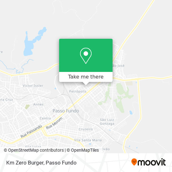 Mapa Km Zero Burger
