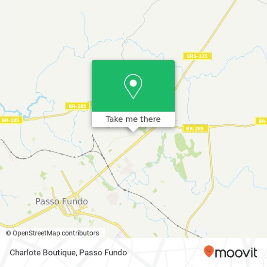 Mapa Charlote Boutique, Rua Érico Veríssimo, 52 Petrópolis Passo Fundo-RS 99050-470