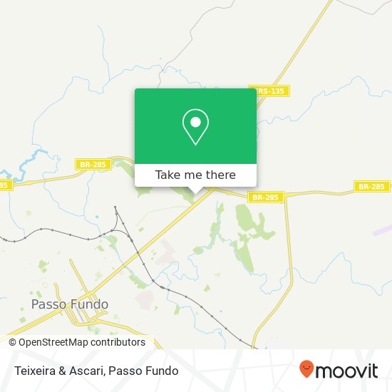 Mapa Teixeira & Ascari, Avenida Doutor César Santos, 90 Petrópolis Passo Fundo-RS 99051-200