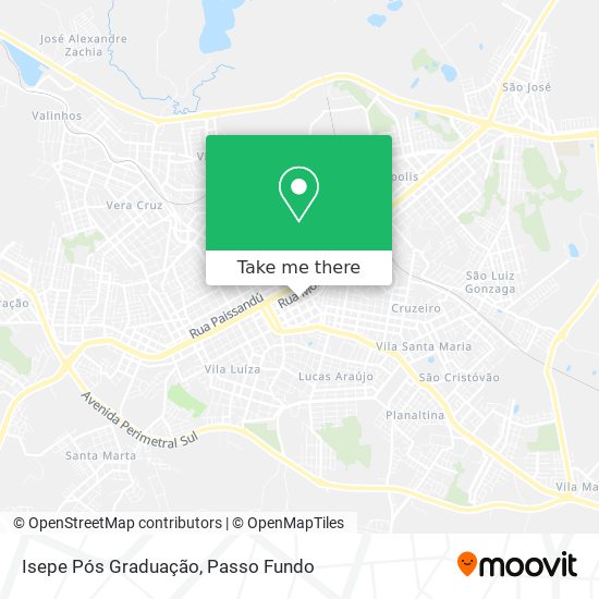 Mapa Isepe Pós Graduação