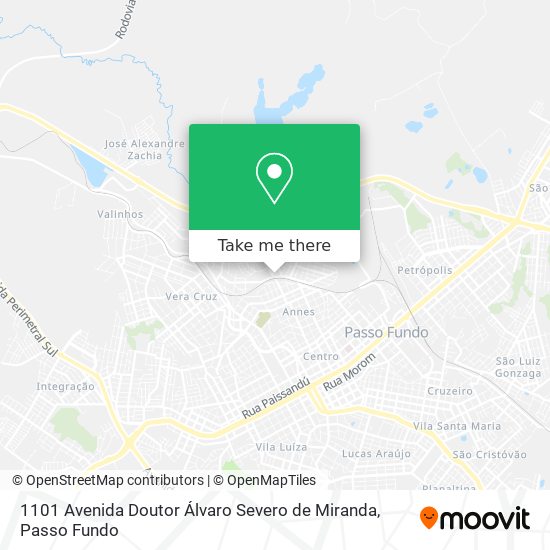 Mapa 1101 Avenida Doutor Álvaro Severo de Miranda