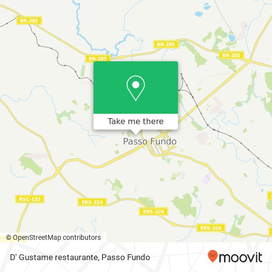 Mapa D' Gustame restaurante