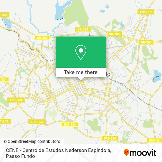 Mapa CENE - Centro de Estudos Nederson Espindola