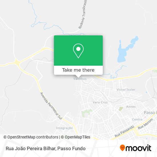 Mapa Rua João Pereira Bilhar