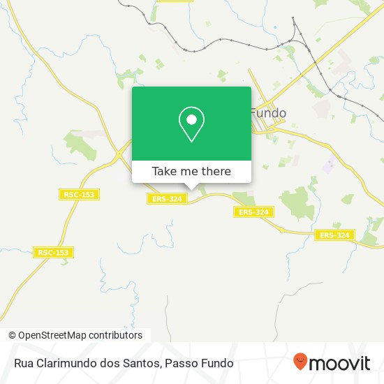 Mapa Rua Clarimundo dos Santos