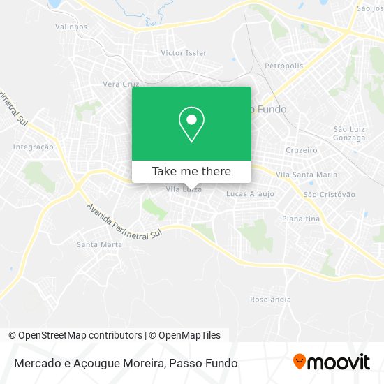 Mapa Mercado e Açougue Moreira