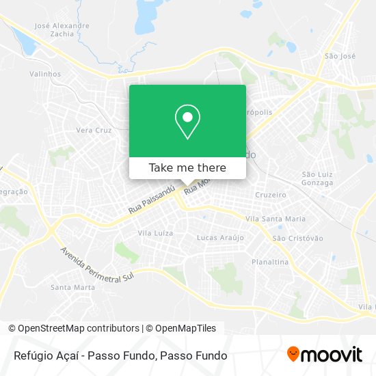 Refúgio Açaí - Passo Fundo map