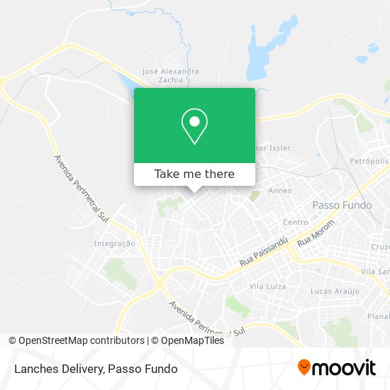 Lanches Delivery map