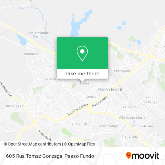 Mapa 605 Rua Tomaz Gonzaga