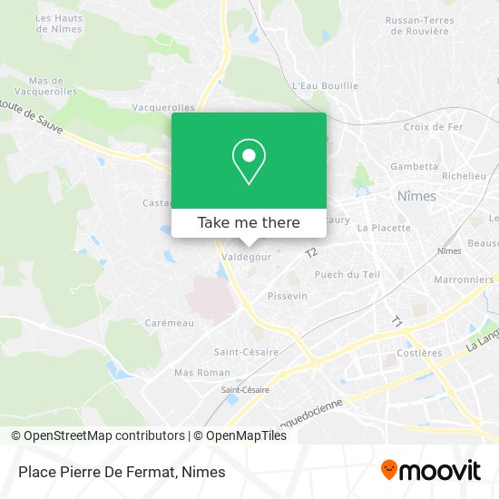 Mapa Place Pierre De Fermat