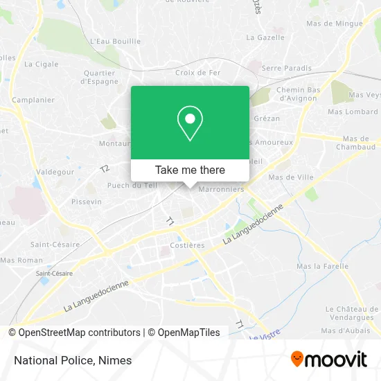 Police Nationale map