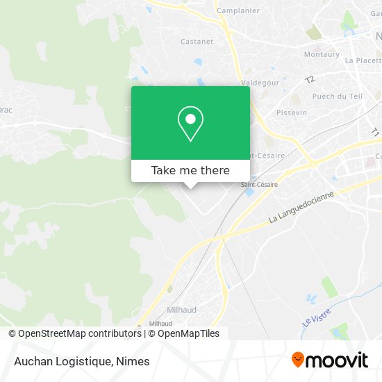 Auchan Logistique map