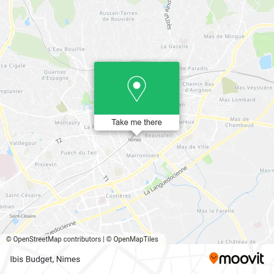 Ibis Budget map