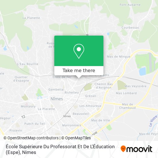 Mapa École Supérieure Du Professorat Et De L'Éducation (Espe)