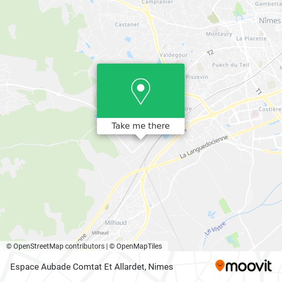 Espace Aubade Comtat Et Allardet map