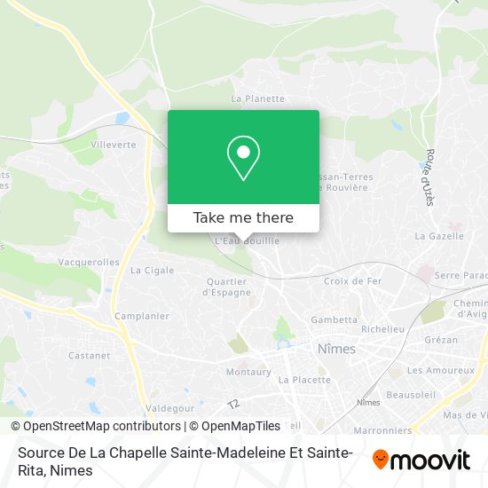 Source De La Chapelle Sainte-Madeleine Et Sainte-Rita map