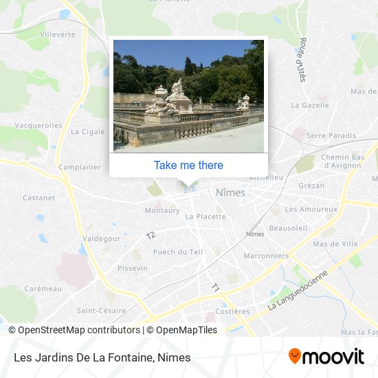 Mapa Les Jardins De La Fontaine