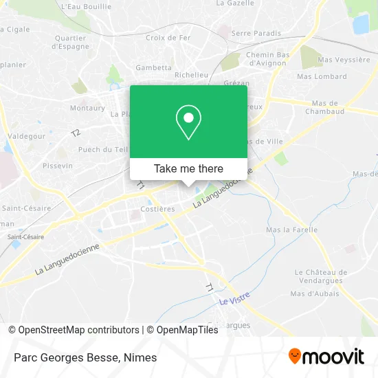 Parc Georges Besse map