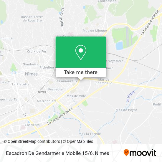 Escadron De Gendarmerie Mobile 15 / 6 map